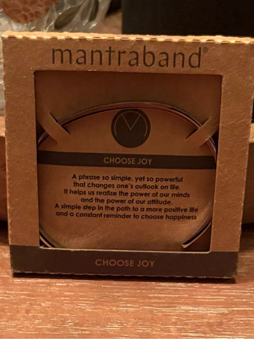 MantraBand “Choose Joy” Cuff Bracelet~Silver